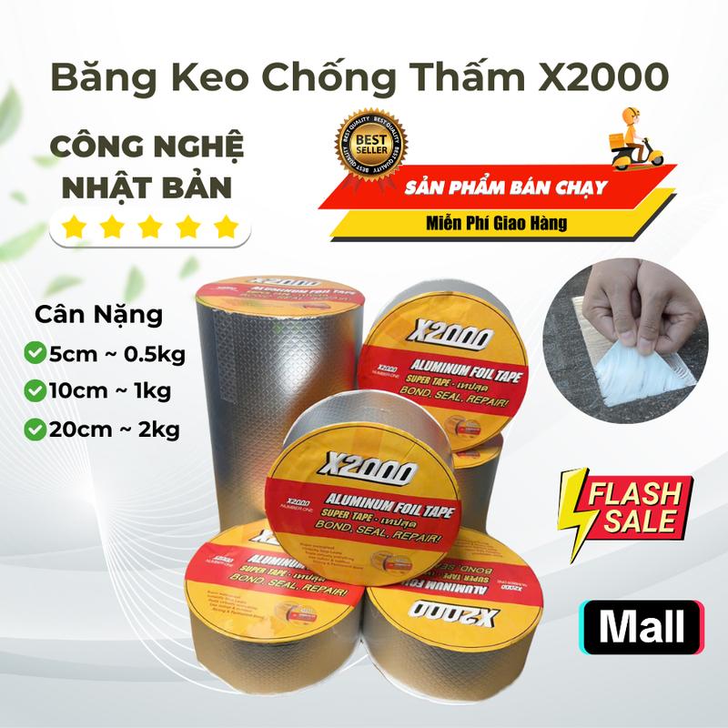 Băng Keo Dán Chống Thấm Dột Mái Tôn, Mái Bê Tông, Tường Xây, Siêu Dính, Chống…