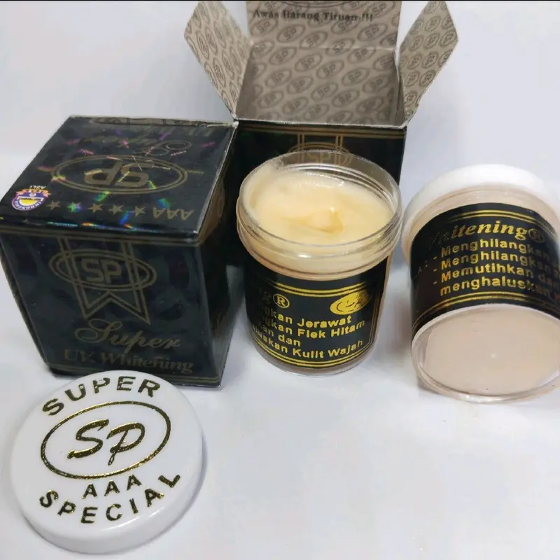 Cream Sp Hitam Uv AAA Siang dan Malam Pelembab Wajah Mencerahkan Perawatan Pencerah Moisturizer - 3 Pcs 2