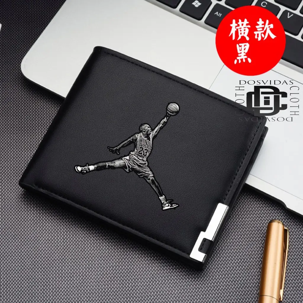 Dompet Pria Lipat JORDAN Dompet Kulit Men Fashion Letter Wallet KEREN