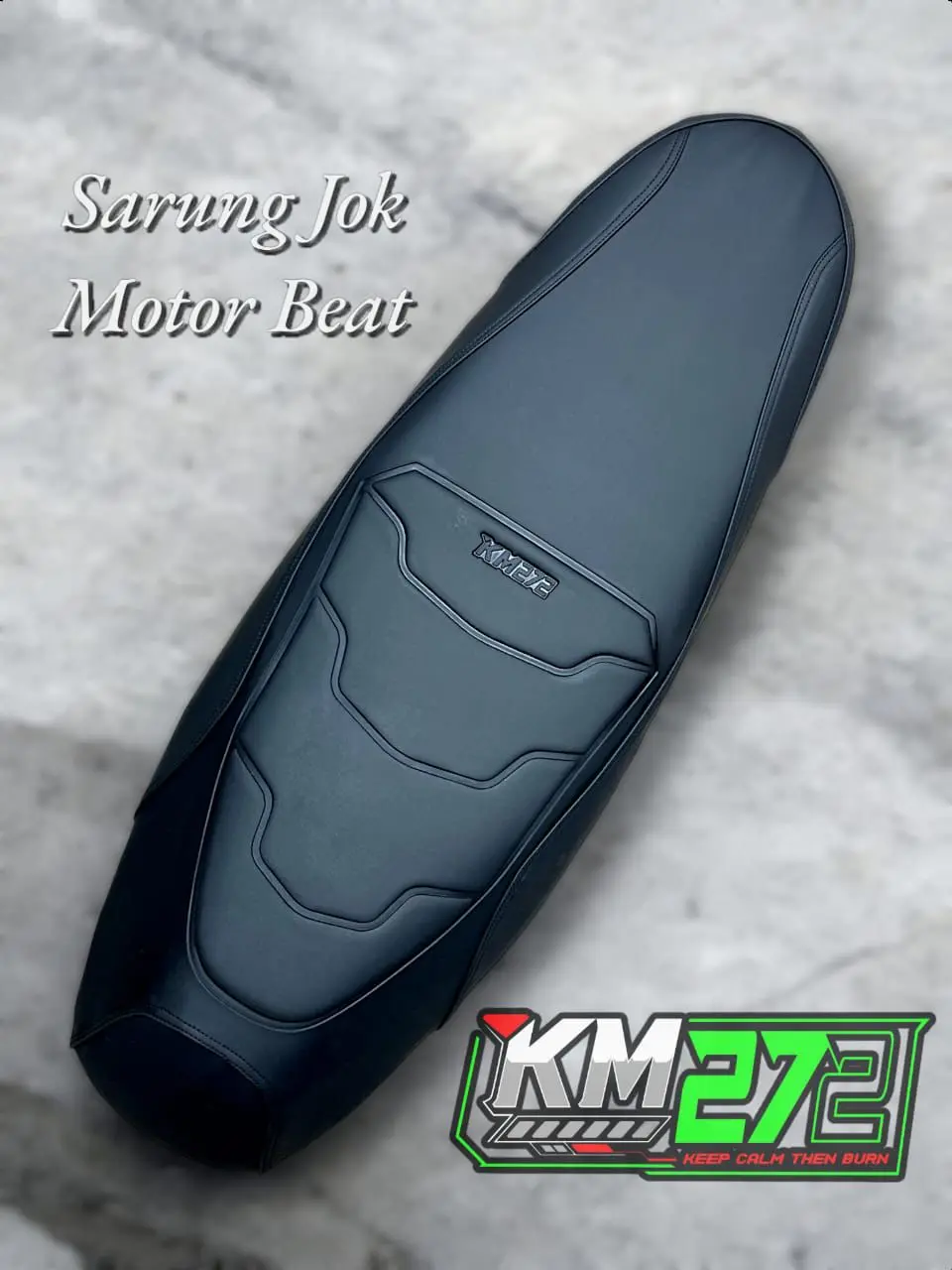 Sarung Motor Beat 2013 s/d 2024 Bahan Premium KM272 kulit jok motor sarung  jok Sarung cover jok