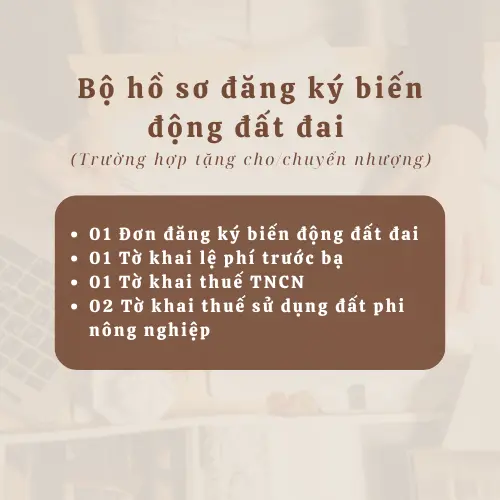 Bộ mẫu giấy đăng ký biến động đất đai đầy đủ mới nhất hiện nay