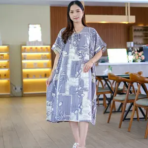 Daster Korea Erika Jumbo Ruffle Salur Viral Wanita Rayon Premium Dress