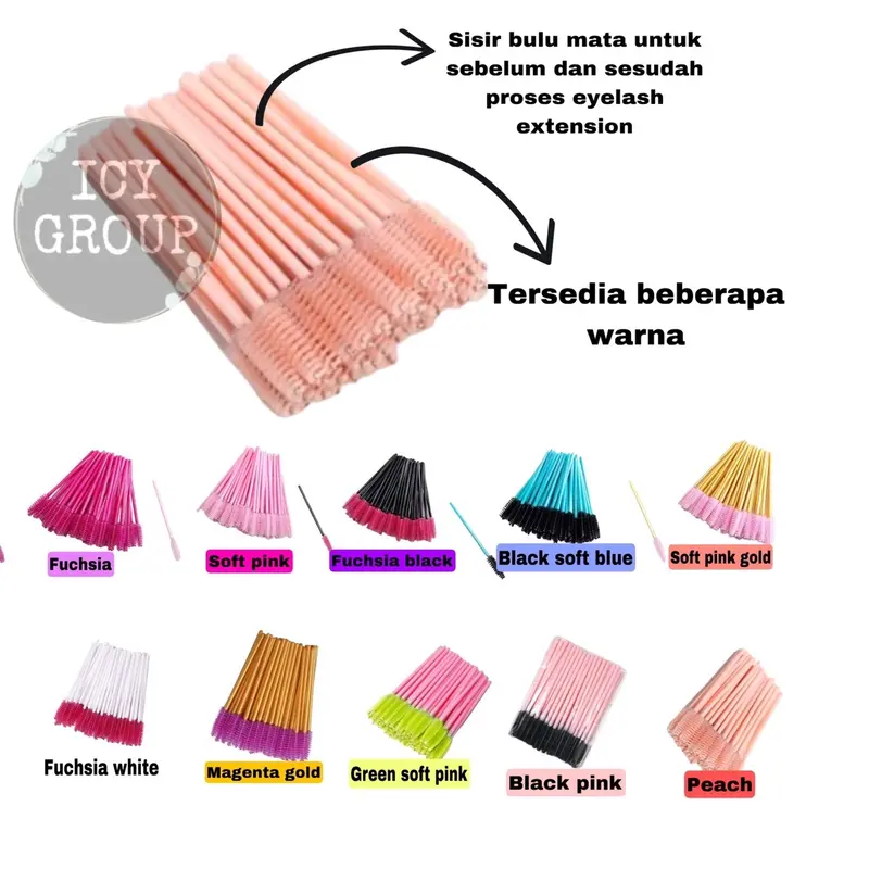 maskara wand maskara color Sisir Bulumata Satuan Mascara sisir bulu mata 1