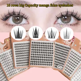 New Natural anime False Eyelashes Extension/10 rows big Capacity false eyelashes