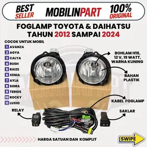 Foglamp Avanza Xenia Agya Ayla Sigra Calya Rush Terios Rocky Raize Luxio 2012-2024 Original Termurah