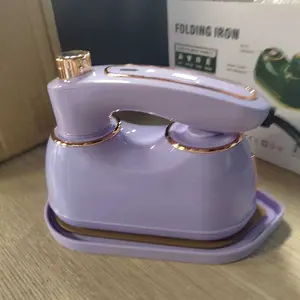 POWRISE Setrika Mini Uap Portable 2IN1 Kering & Uap | Setrika Genggam Putar 180° Alas Keramik Travel Hemat Listrik Anak Kos 2