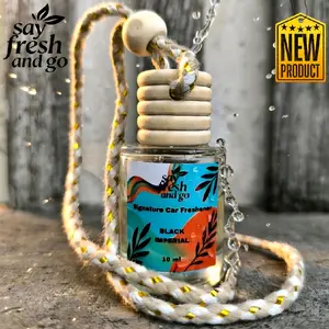 New Product Say Fresh and Go - Black Imperial - Signature Car Freshener - Pewangi Mobil 10 ml Parfum Mobil Gantung Aroma Manis dan Nyaman