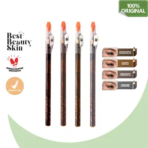 SALSA Single Eyebrow Pencil - Pensil Alis Tekstur Creamy | Pensil Alis Waterproof | Pensil Alis Natural | Pensil Alis Tahan Lama Serut Rautan