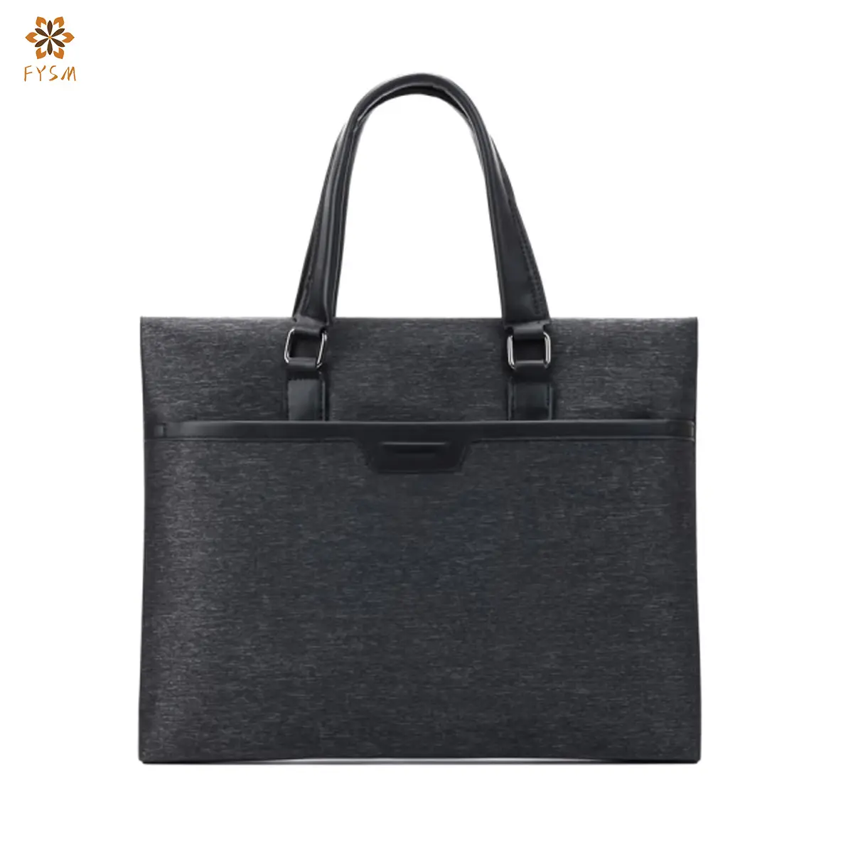 SL-8147 black horizontal casual business bag briefcase handbag wear-resistant file bag business bag large capacity
