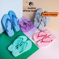 Gambar Paket 6 Pasang Sandal Jepit Karet Wanita Sun Swallow Soft Ladies Size Seri dari Sun Swallow Sandals Kota Administrasi Jakarta Utara 1 Tokopedia