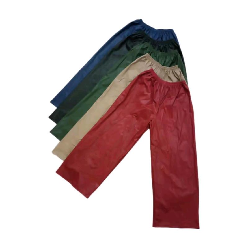 JAS HUJAN DEWASA PRIA WANITA TEBAL MANTEL HUJAN UNISEX BAHAN PREMIUM KUAT Setelan Biru Merah Hijau 4