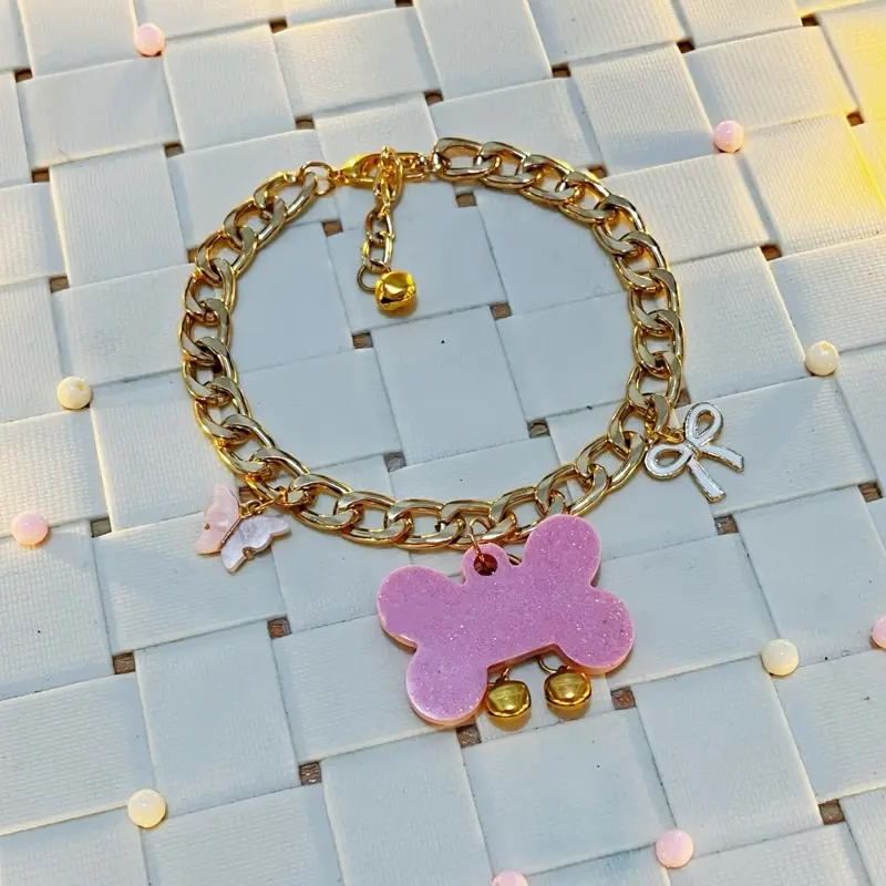 Kalung Kucing Anjing BISA CUSTOM NAMA |Liontin Kucing Anjing Custom Nama | pet collar | kalung rantai kucing | kalung preman 3