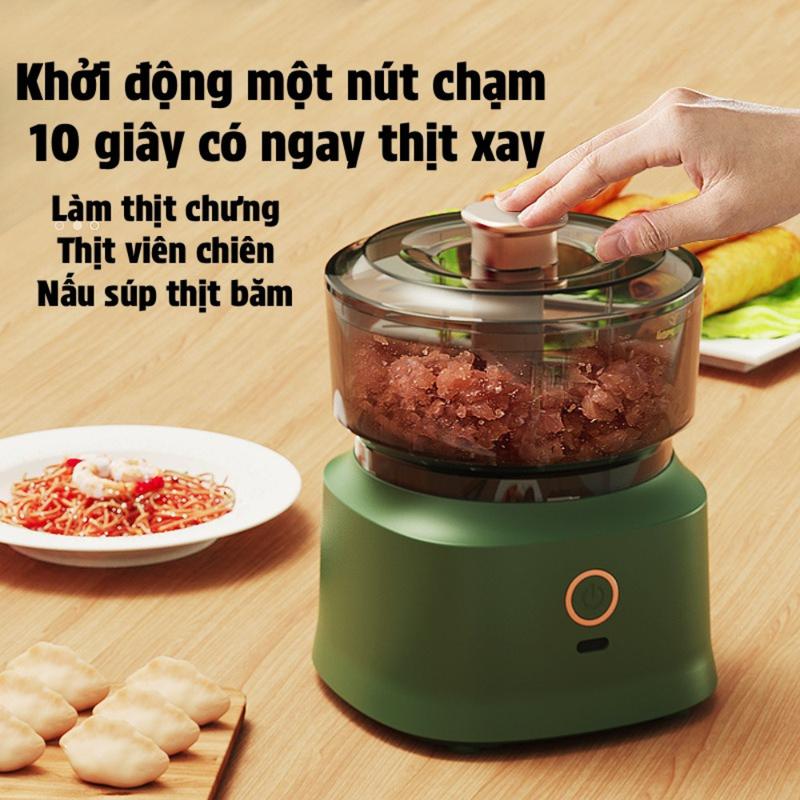 Máy xay thịt đa năng nhà bếp, một nút chạm dễ dùng, cối thủy tinh chịu nhiệt nấu súp
