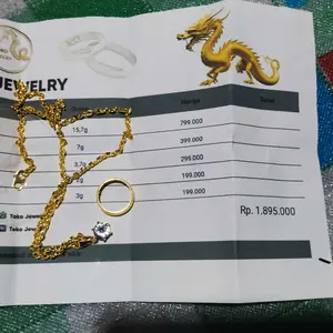 kalung nuri medan liontin mata satu free cincin mas muda dapat surat pembelian toko bisa COD