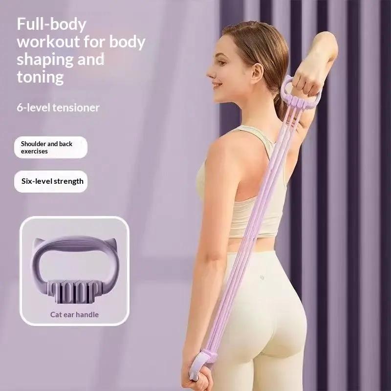 Dây Kháng Lực Đa Năng Dây Ngũ Sắc Tập Gym Ống Đàn Hồi Có Tay Cầm Tháo Rời Siêu Bền Cho Nam Nữ Tập Thể Dục Tại Nhà Sẵn Kho Giao Toàn Quốc