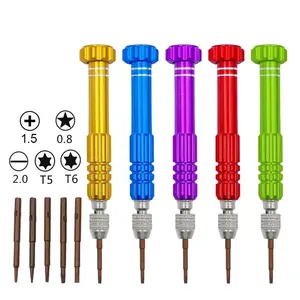 Obeng Set 5 in 1 Reparasi Smartphone Maintenance Tools - T-JC501 - Multi-Color