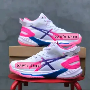 DAW's Shop Sepatu Sneakers Pria Wanita Putih Pink Biru Nyaman untuk Olahraga dan Santai