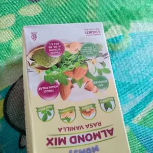 Momsy Almond Mix, Minuman Almond Rasa Vanila 6 sachet BPOM & HALAL [Live Creator]