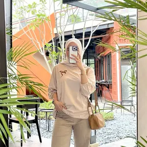 Alenka Coquette Ribbon Blouse Kaos Atasan Wanita by Monicathelabel_