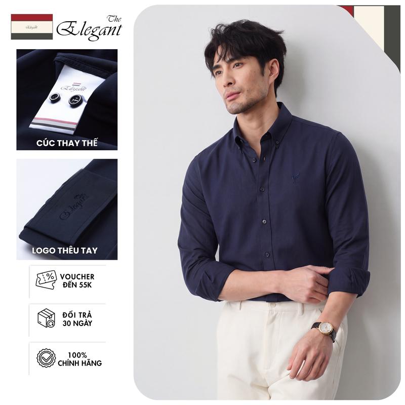 Áo Sơ Mi Nam, Áo Sơ Mi Cổ Button Down, Chất Liệu Bamboo Cao Cấp Thấm Hút Mồ Hôi…
