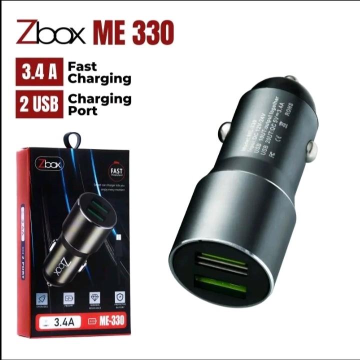 Saver Zbox ME-330 Kabel USB Micri Dual USB 3.4A Charnger Mobil Fast Charger 0