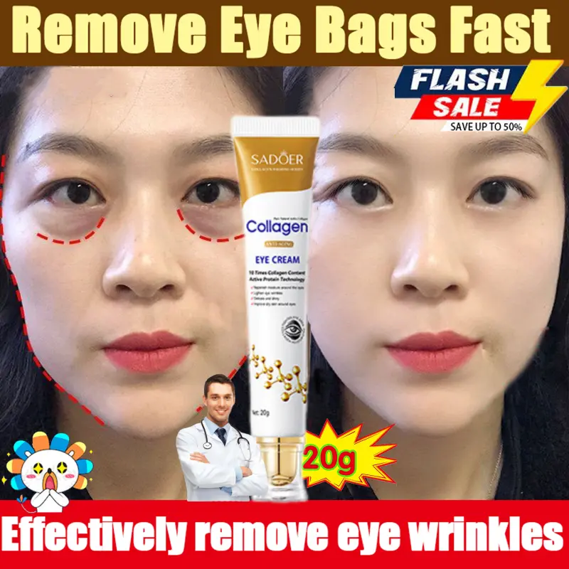 Eye cream 20g dark circles milia seed removal Eyebag Remover Aging Fades Wrinkles Firming Brighten Skin