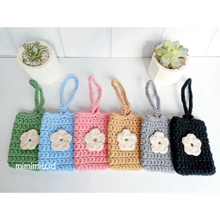 [Mimimiu] crochet pouch mini dompet uang rajut