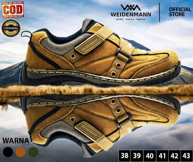 Weidenmann Commander 08 Commander 03  Trive 02 Stinger 01 05 Matrix 02 Original sepatu hiking gunung outdoor kasual casual karet tanpa tali pria dewasa laki laki kuat nyaman distro Uniseks
