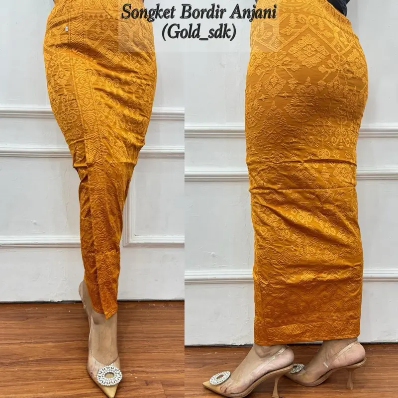 KAMEN JADI SONGKET BORDIR  BENANG ALAM STRAIT - Produk Unik dan Menarik 5