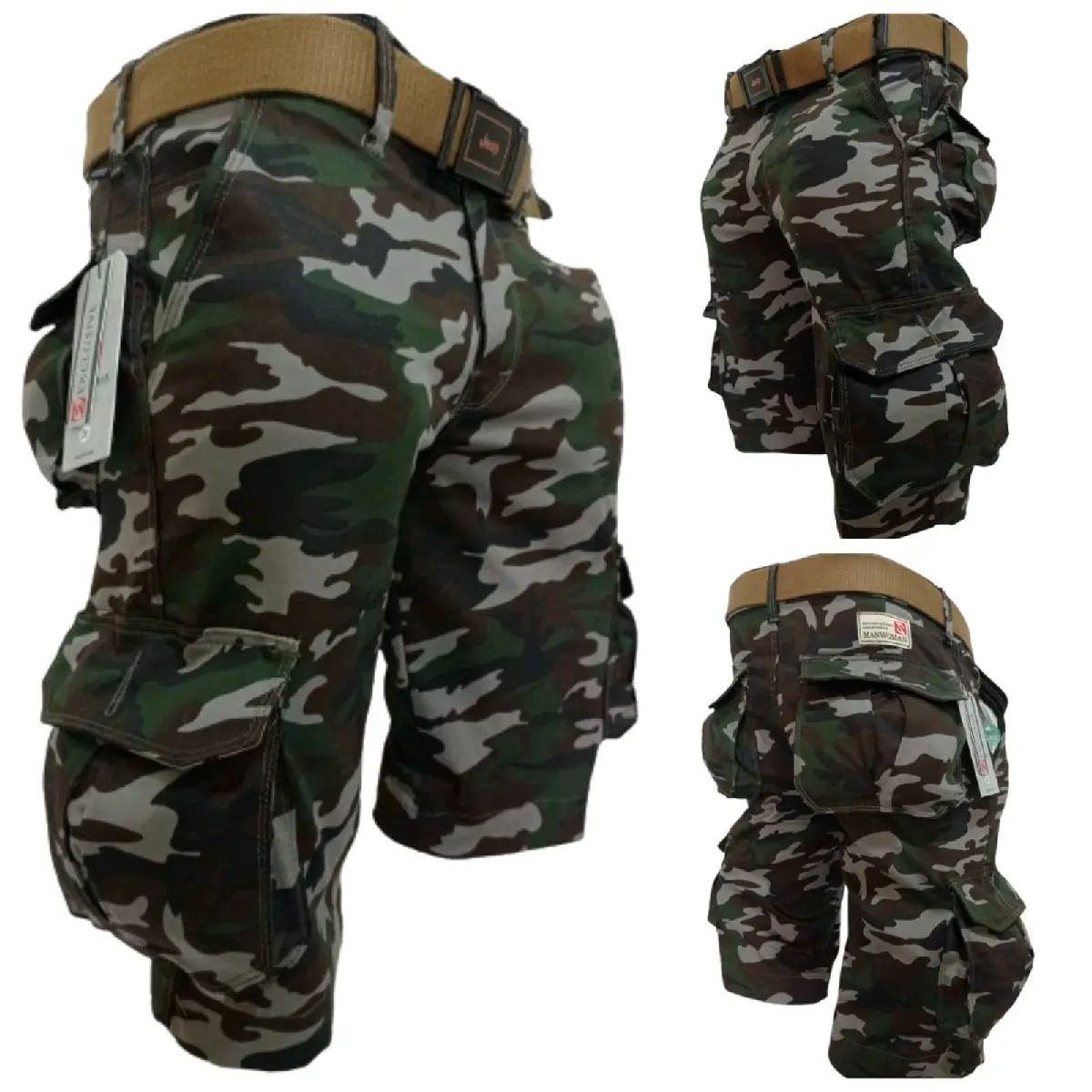 celana cargo loreng army  Pria Katun Tebal