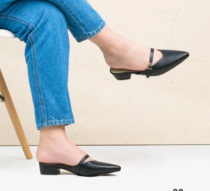 Product Introduction of Sandal Wanita slip on/sandal hak tahu 5cm/sandal wanita kekinian 1