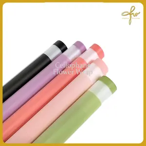 Kertas Buket Color Lace Cellophane Flower Wrap