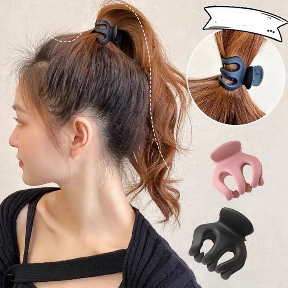 Vintage Elegant Black Pumpkin Hairpin Girl Headwear MIni Hairpin Korean Style Hair Clip High Ponytail Fixed Clip Girls Hairpin Small Hair Claw