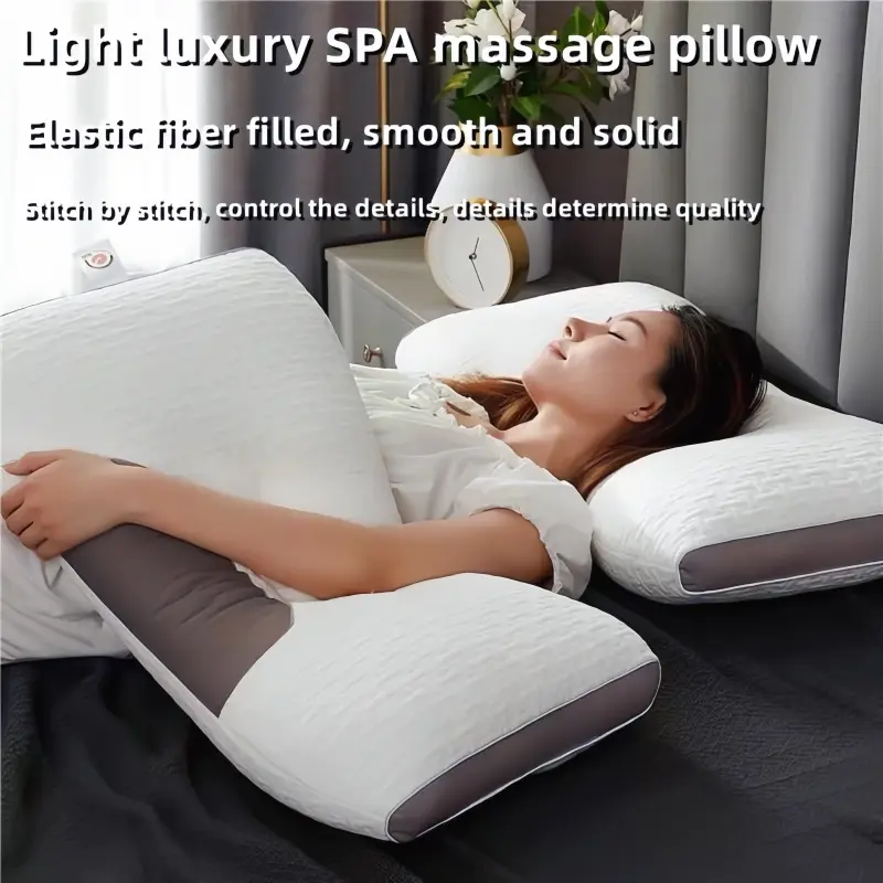 SG 3D SPA Massage Pillow Set for Sleeping - Orthopedic Repair Shoulder and Neck Pillow Cervical Support