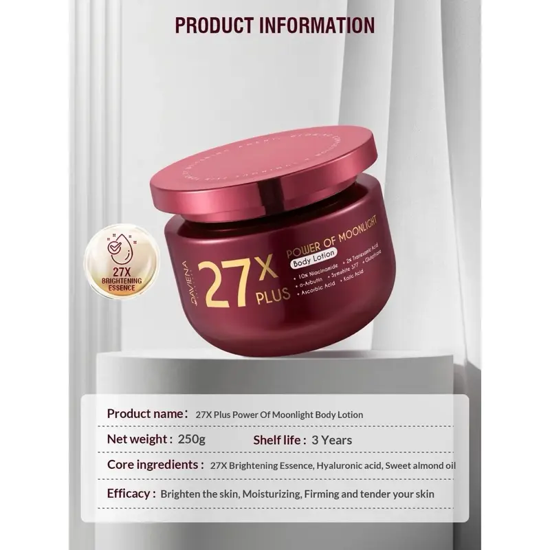 PROMO New Daviena HB MALAM 27X POWER OF MOONLIGHT | Lotion Mencerahkan Kulit BPOM