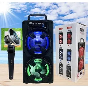 SPEAKER 3inc SPEAKER  BLUETOOTH KARAOKE NIXNOX NX-801 & NX-803 Free Mic kabel