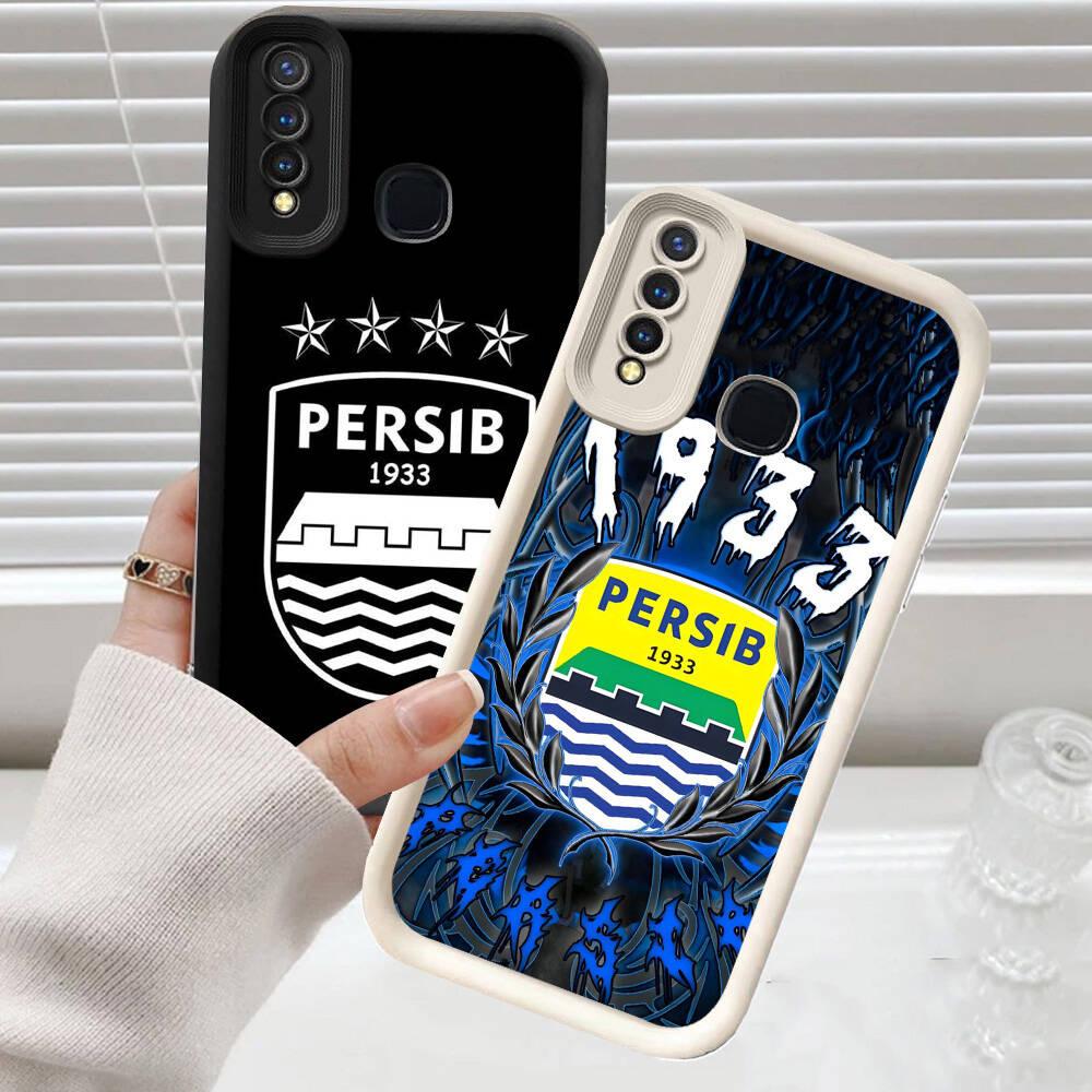 C-37 Persib Casing untuk VIVO Y30i Z1 Y19 Y50 Y15 Y12 Y30 Y17S Y17 V9 Pro Kasus Pelindung Case