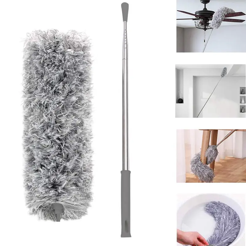 WWEISHOP KEMOCENG 4IN1  KEMOCENG 2,8 METER MICROFIBER MAGNET DEBU BISA TEKUK ADJUSTABLE / ALAT PEMBERSIH RUMAH KEMOCENG ABU ABU MULTIFUNGSI 2
