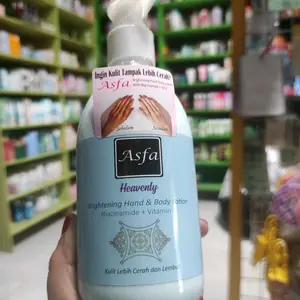 Asfa Heavenly Brightening Hand & Body Lotion dengan Niacinamide dan Vitamin E untuk Kulit Lebih Cerah dan Lembut