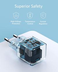 Gambar Anker Wall Charger Adaptor for iPhone 17 16 15 Series 45W 30W 20W Ice-Cooled GaN PD USB Fast Charging - 20W1P CUBE  WHT dari Anker Indonesia Kota Administrasi Jakarta Utara 2 Tokopedia