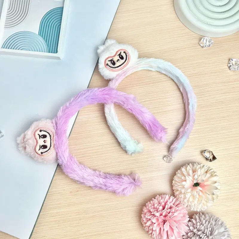 MJ - bando labubu rainbow premium kepala, bando viral labubu Headbands 6