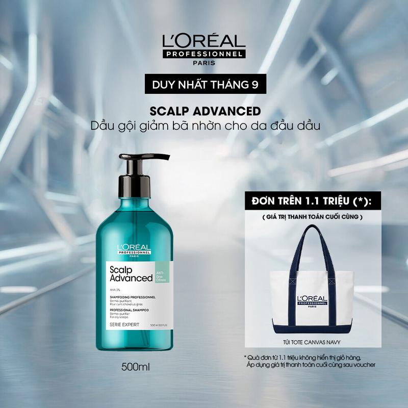 Dầu gội giảm bã nhờn cho da đầu dư dầu Scalp Advanced 500ml