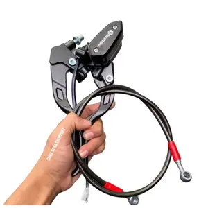 PROMO MASTER REM KANAN KIRI SET TABUNG OVAL MODEL RCB 14MM TABUNG OVAL PLUS SELANG REM DEPAN PANJANG 95CM UNIVERSAL SEMUA MOTOR Motorcycle