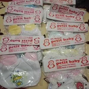 12 Set Sarung Tangan dan Kaki Bayi STK New Born (NB) Bahan Katun