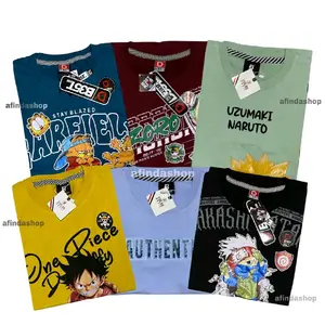 6 PCS KAOS ANAK BAHAN SEMI KATUN | UKURAN M L XL XXL