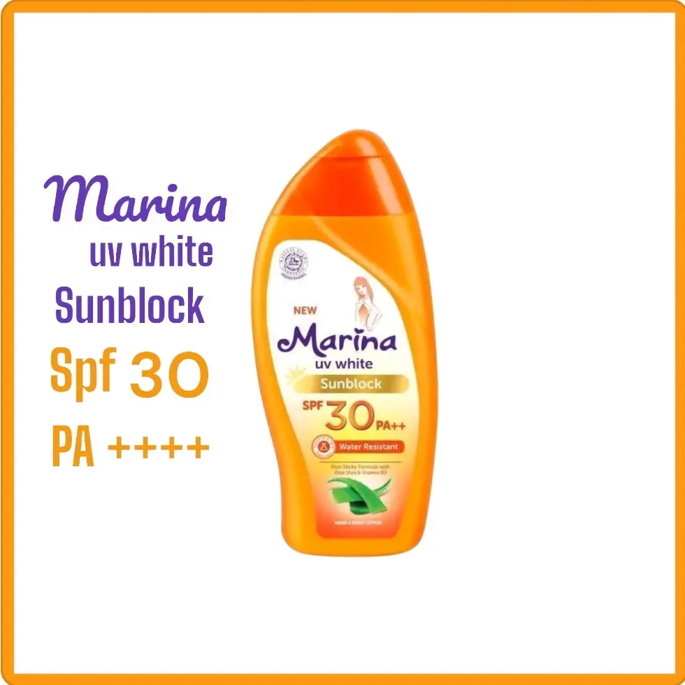 Lotion Tubuh Sunblock Marina UV White SPF 30 PA+++ 85ml