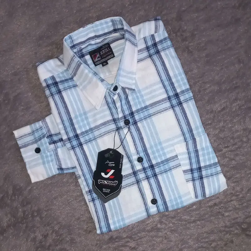 KEMEJA FLANEL KOTAK CATUR BIRU MUDA PRIA WANITA LENGAN PANJANG MOTIF KOTAK KOTAK PREMIUM TERBARU SLIMFIT CASUAL Distro Baju Dewasa fanel 1