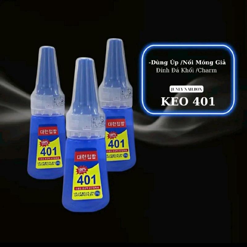 Keo nước 401 (chai to 20g) chuyên dụng gắn nail, gắn móng tay giả, đính đá dành cho Nữ