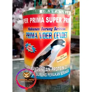 PRIMA VOER CENDET PELET PENTET TOPLES PAKAN BURUNG CENDET SUPER MAKANAN BURUNG BERKICAU PUNGLOR MURAI MURAY KACER TLEDEKAN PRENJAK JALAK