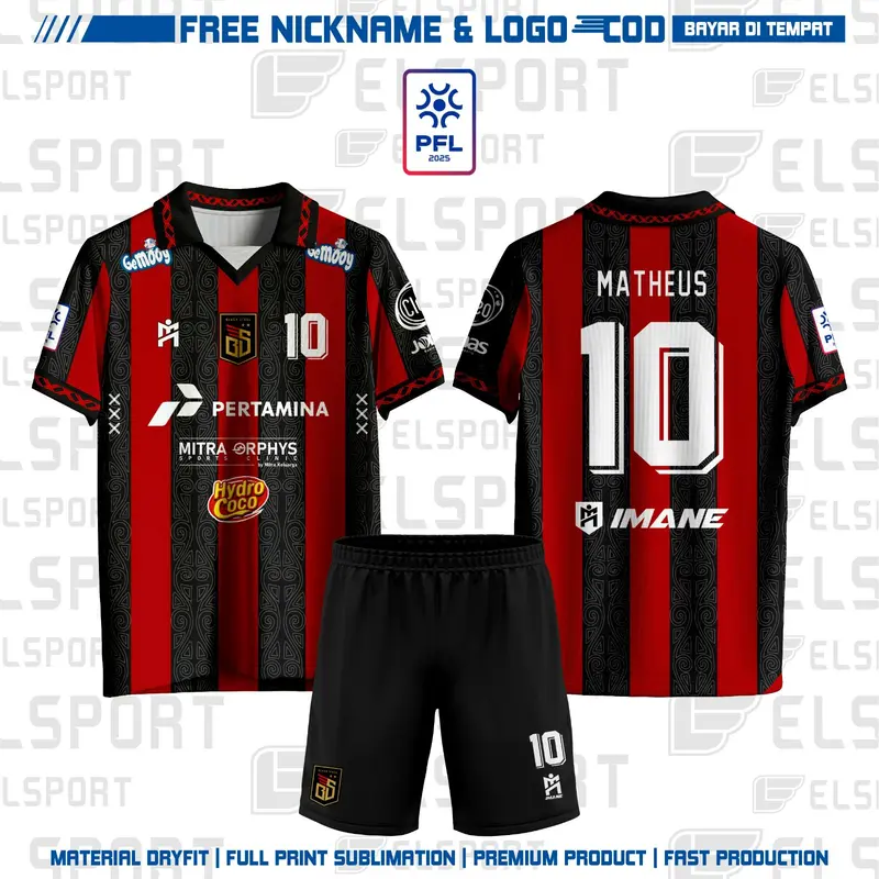 Jersey Futsal Custom Home Blacksteel New PFL 2025 Full Printing Gratis Pasang Nama Dan No Punggung 0